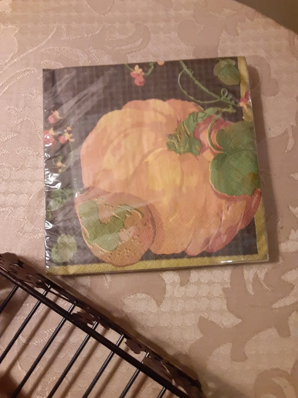 Hallmark Metal Harvest Napkin Basket